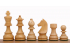 Piezas de ajedrez German Knight ebonisadas 3,5''